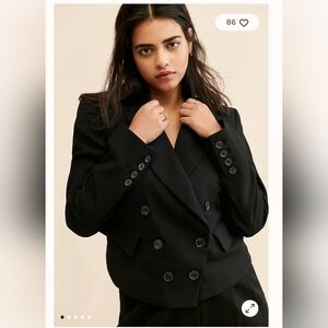 Free People Betty Double-Breasted Blazer - NWT